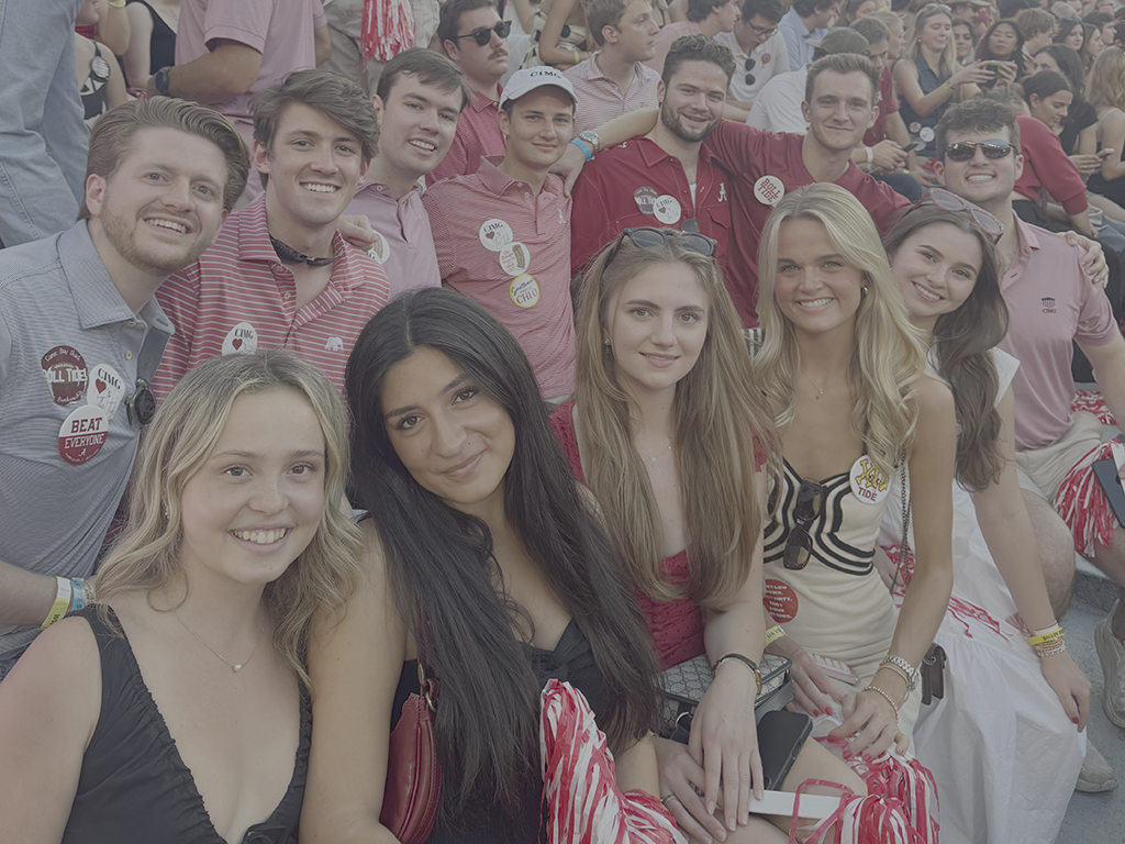 CIMG students at Bryant Denny Stadium